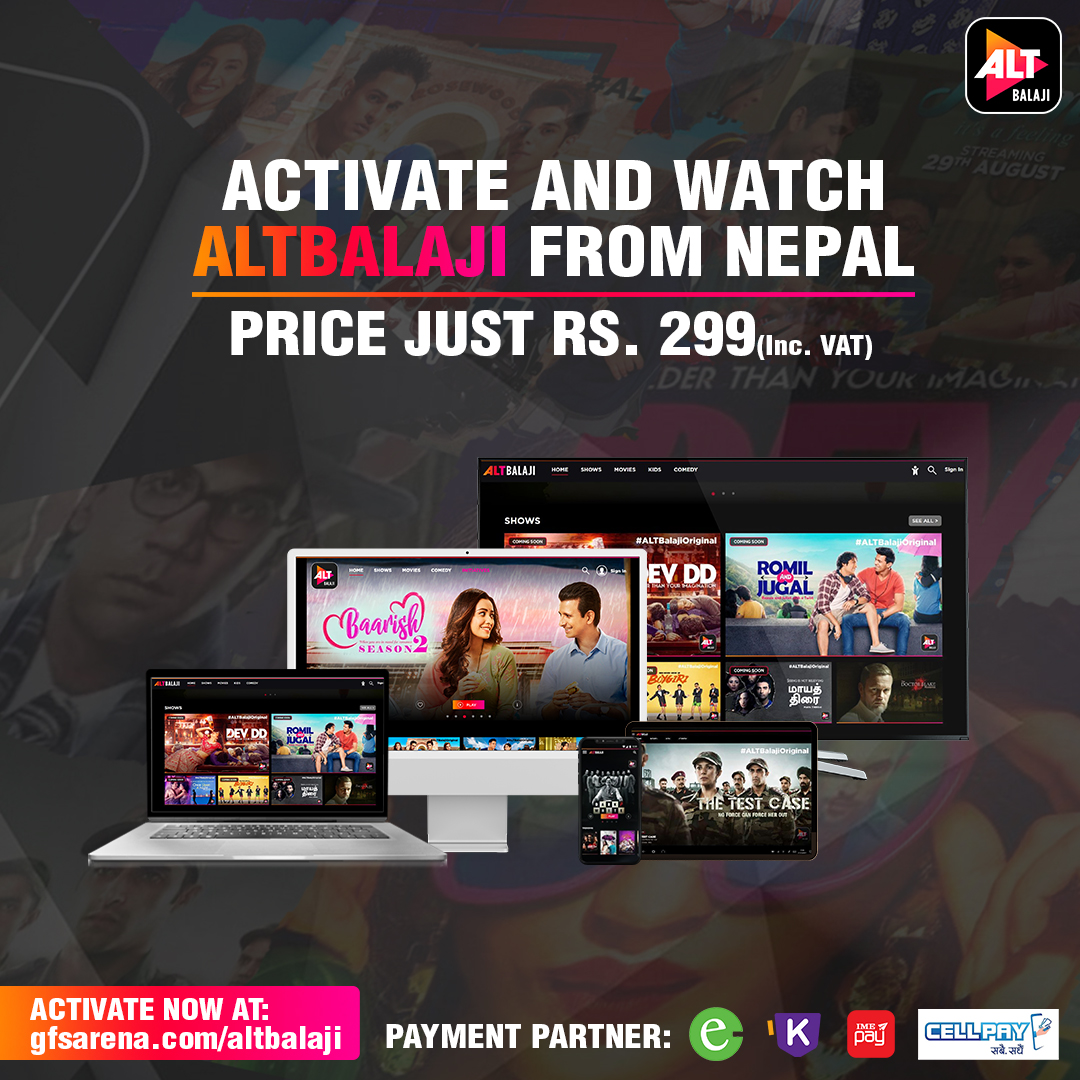 ALTBalaji expands into Nepal with Telenet Pvt. Ltd. as its partner for promotion and distribution