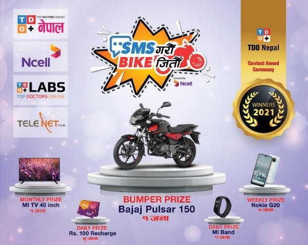 TDO Nepal “SMS GARAU BIKE JITAU” Contest winners announced