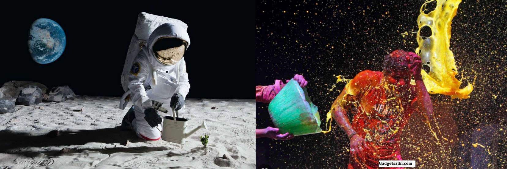 Is there Water on the Moon?  ( A Holi Special)