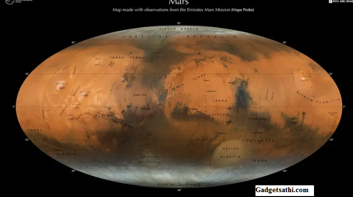 Stunning New Map of Mars Made combining 30000 observations