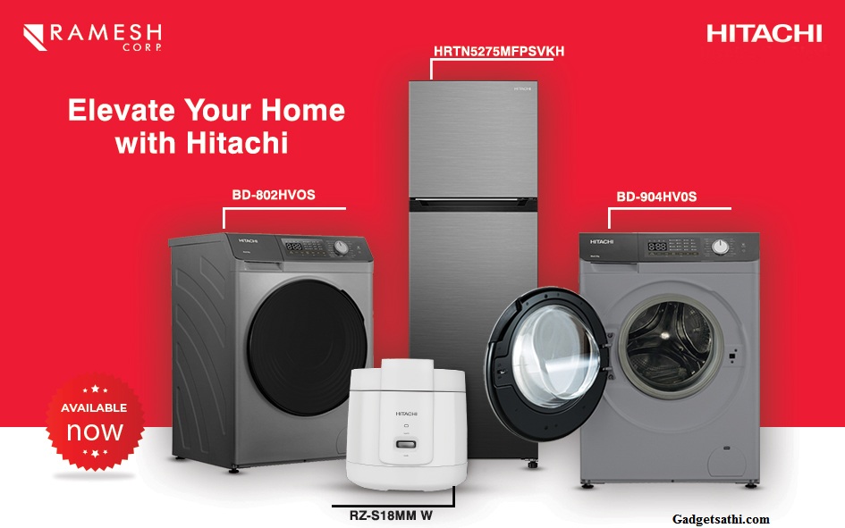 Hitachi Launches Latest Washing Machine, Refrigerator & Rice Cooker for the Nepal Market