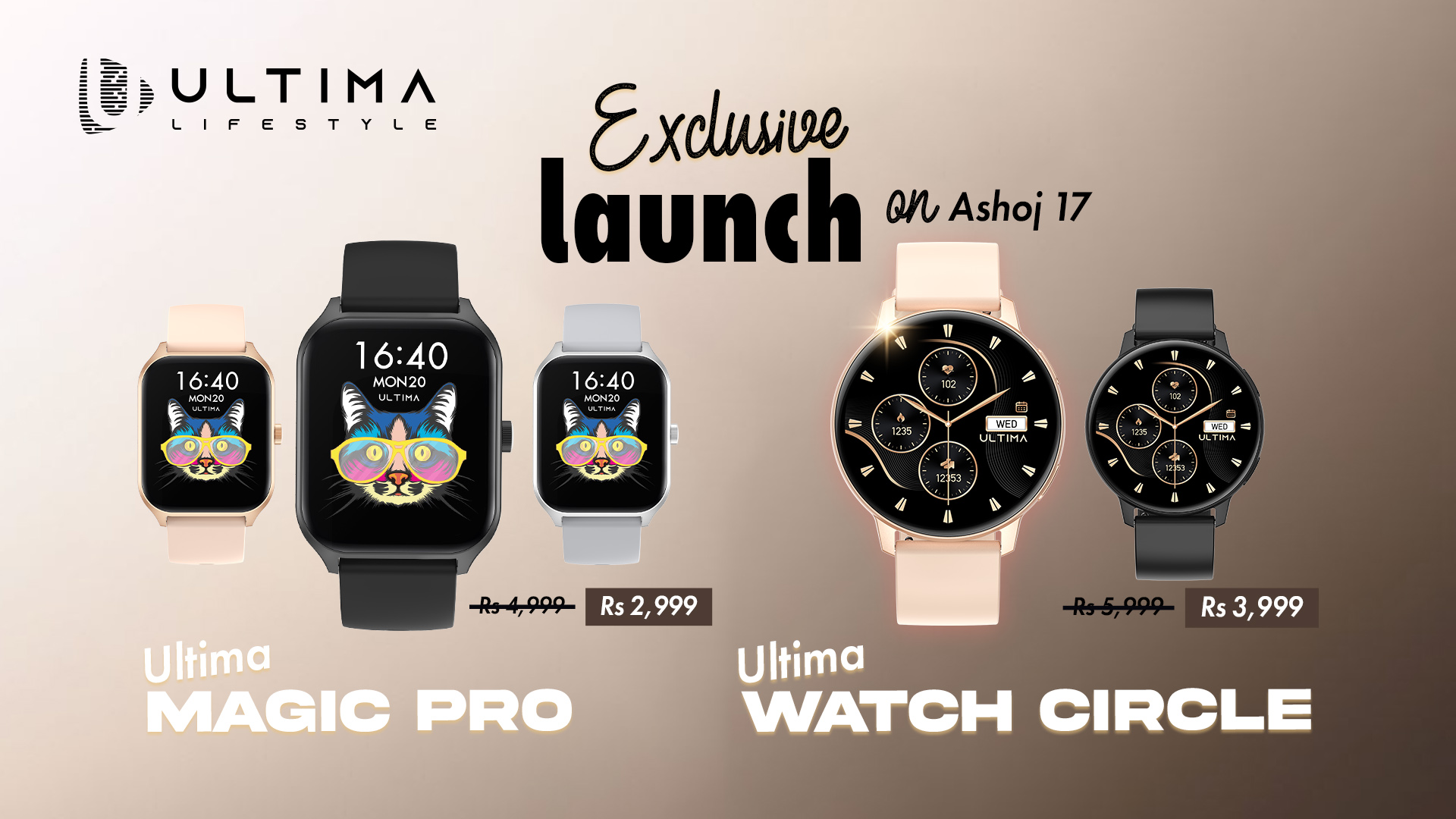 Introducing the Ultima Watch Circle and Ultima Watch Magic Pro: Redefining Smartwatches at Ultima Lifestyle