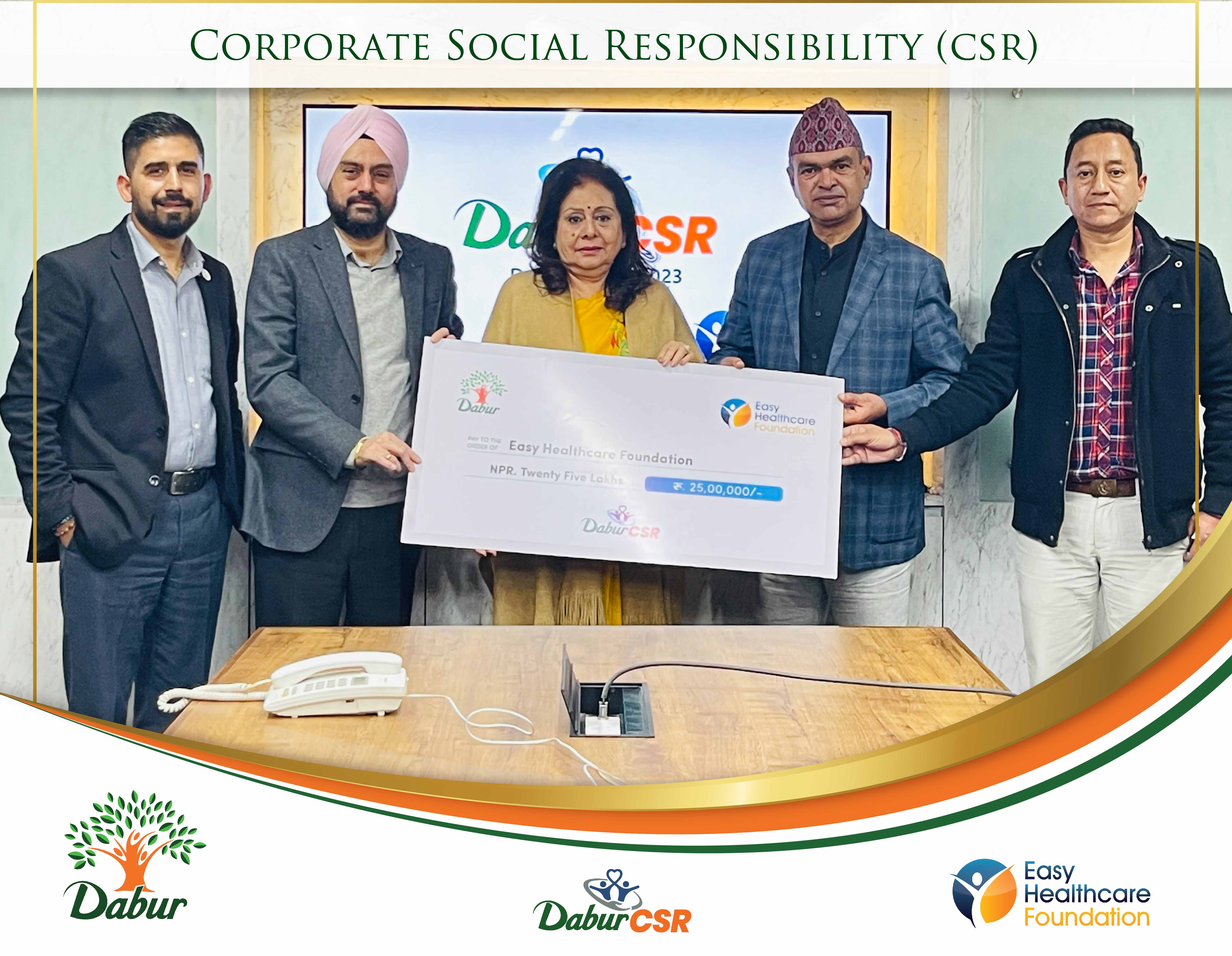 Dabur Nepal Donates 25 lacs to EHCF