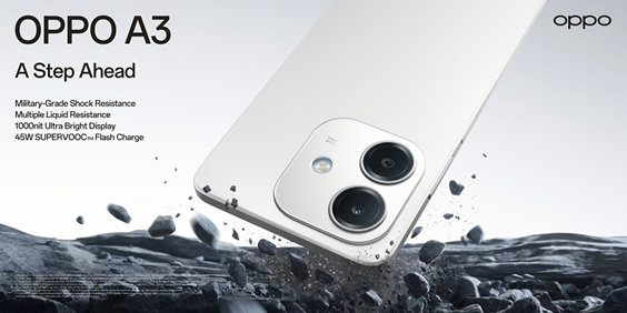 OPPO Unveils New OPPO A3 All-round Reliability, Lasting Durability, and Exceptional Gaming Experiences