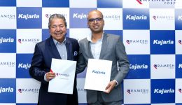 Ramesh Corp. and Kajaria Ceramics Ltd.    Signs Equal Joint venture to set up the largest tiles manufacturing plant in Nepal